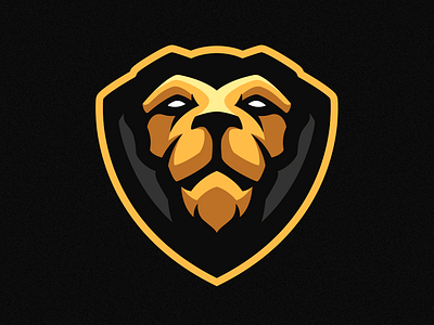 Shield Lion Mascot Logo adobe app art branding creative design esports flat gaminglogo graphic design illustration illustrator logo mascot logo minimal photoshop sports ui vector youtube