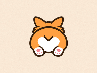 Corgi Emote Illustration art branding corgi creative cute cute animal design dog emote flat graphic design icon illustration illustrator logo minimal photoshop twitch ui vector