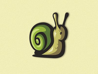 Snail Illustration adobe app art branding creative cute cute animal design flat graphic design illustration illustrator logo mascot logo photoshop shell snail ui ux vector