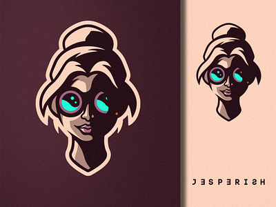 Jesperish 2020 Competition art artwork avatar branding cartoon character character design creative design designer girl glasses graphic design illustration illustrator inspiration logo logodesign photoshop vector