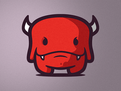 Monster Illustration art brand branding creative cute cute art design designer drawing graphic design illustration illustrator logo mascot logo monster photoshop red ui ux vector