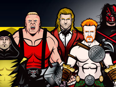 WWE Transformed project cartoon character color design full illustration world wrestling entertainment wrestlers wrestling wwe wwetransformed