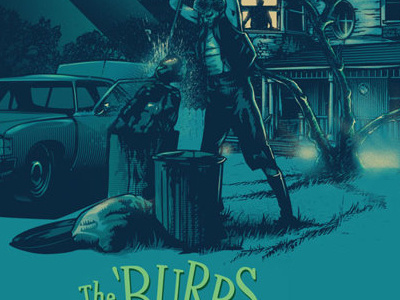 The 'Burbs blue burbs comedy green horror illustration joe dante poster poster art the tom hanks