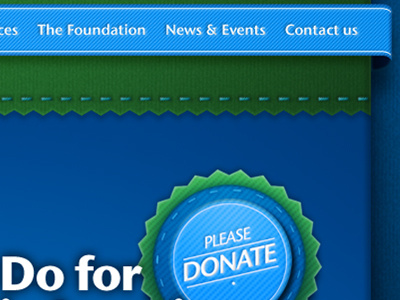 Five Counties Foundation Website concepts blue front end green header pattern photoshop web design