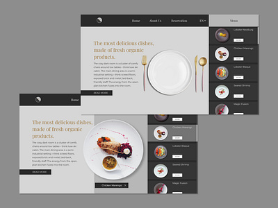 Restaurant - daily design design dishes fork front end frontend menu plate restaurant store ui ui design uidesign ux web design webdesign