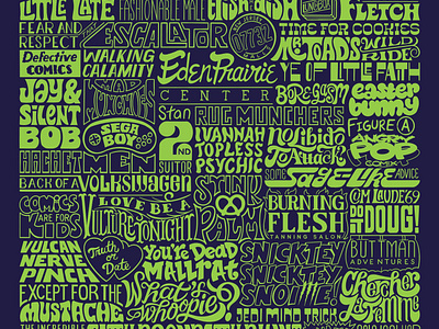 Mallrats Typography