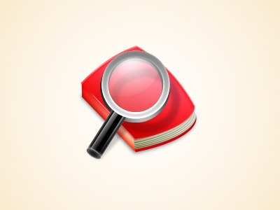 Book Icon book icon magnifying glass osx