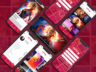 Infinity Movie App design design app dribbleticket ui ux xd xddailychallenge