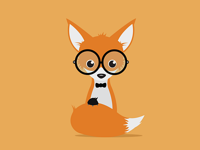 Geeky Fox fox geek geeky illustration nerd nerdy