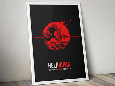 We Will Remember 2011 (Help Japan) Poster 2011 earthquake illustration japan japanese poster