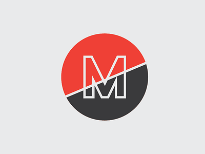 Makarios Branding Option #2 black branding letter logo logo design m typography white yellow