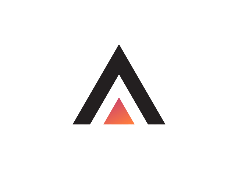 "A" Logo Exploration a branding design gradient icon letter logo type