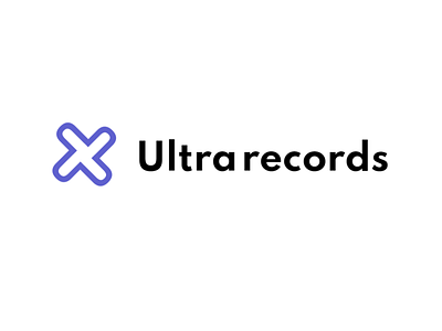 Ultra records - concept logo branding design graphic design illustration logo logo braniding typography ui ux vector
