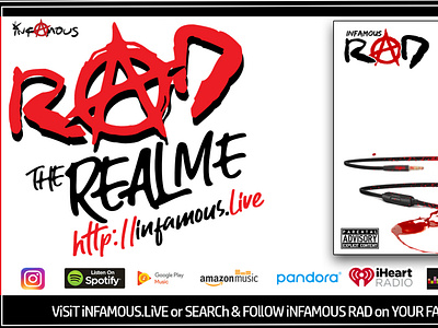 Infamous RAD The Real Me - Disto Ad advertising hip hop hiphop iheartradio infamous infamous society itunes promo promotion promotions rad rap rapper soundcloud spotify the real me