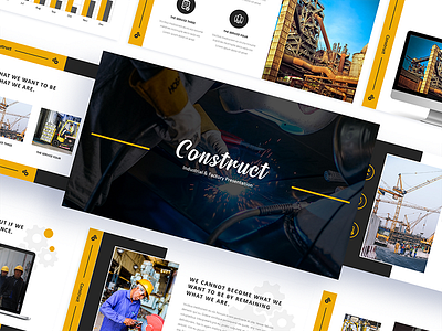 Construct Industrial & Factory Powerpoint Template