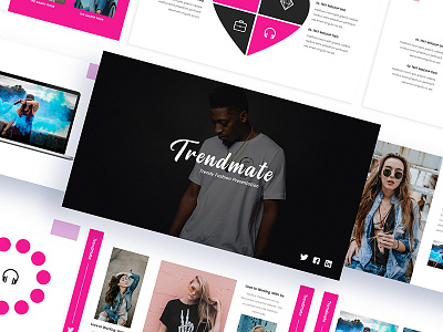 Trendmate - Fashion Trendy Power Point Template beautiful beauty business clothing fashion female hypebeast lifestyle model photography streetwear style stylish trendy women