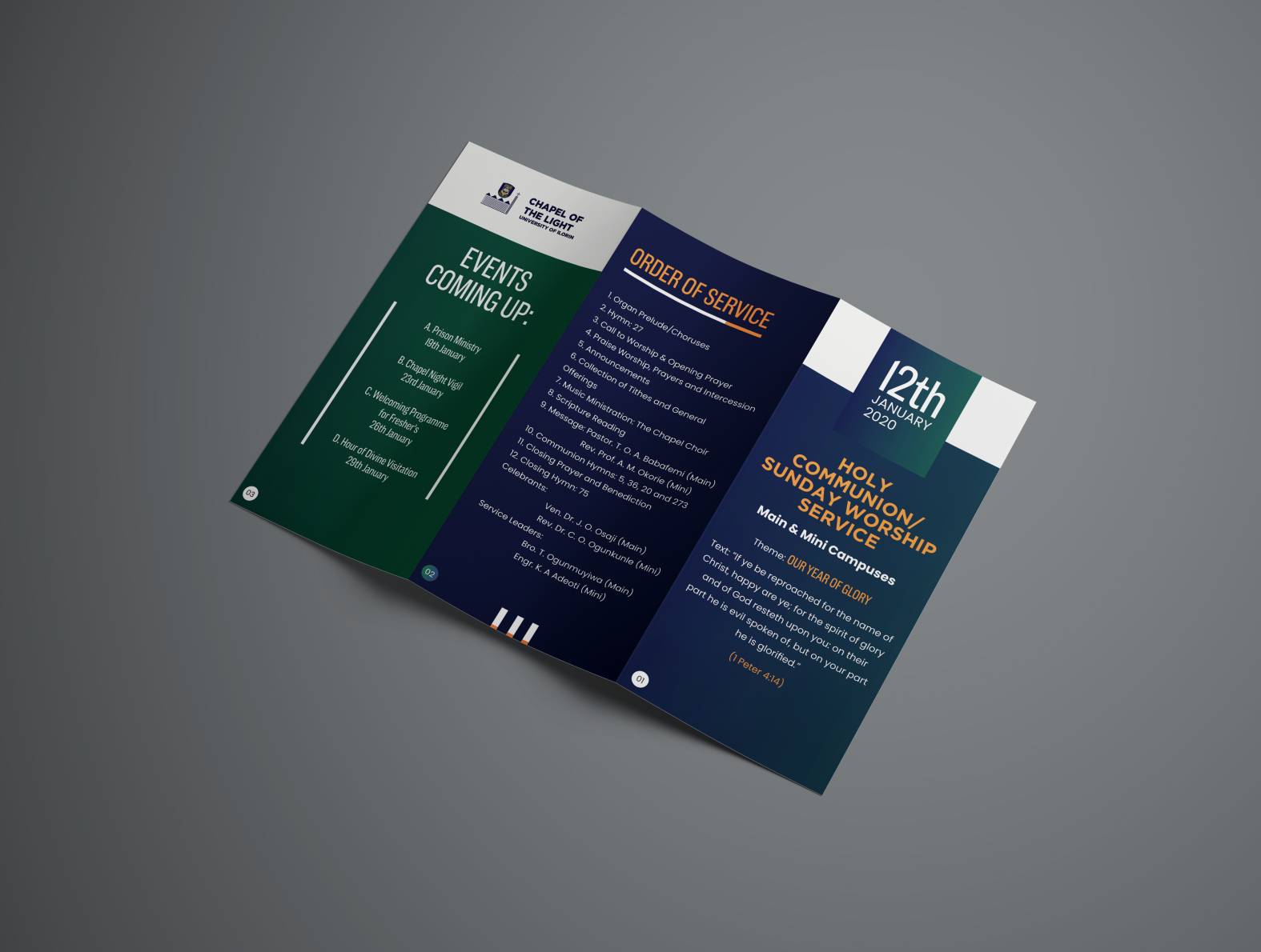 A Trifold Brochure Design by Samuel Babalola on Dribbble