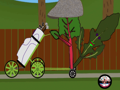 Fool1 -- Mitchard's Golf Scooter after effects animation 2d character animation illustration moho12 motion animation music video