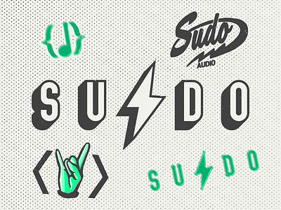 SUDO Audio audio audiophile brand and identity brand identity branding concept design drawing hack hacker headphones illustation illustrator logo typography
