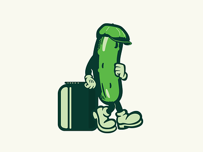 Throw a 'toon in a pickling brine for a couple months branding brine cartoon cartoon character design drawing illustation illustrator pickle vector
