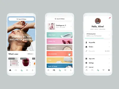 Cosmetics Shopping App app app design branding concept cosmetics design online shopping online shopping app shopping simple ui ui app ux