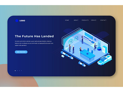 The Future Isometric Landing Pages