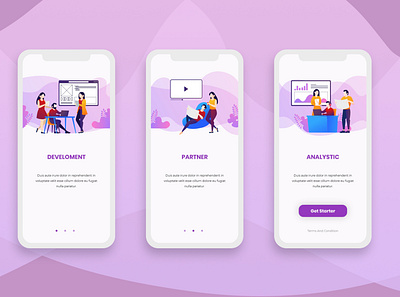 Onboarding Screens Mobile App illustration mobile app design mobile design onboarding onboarding illustration onboarding screen onboarding ui ui ui design user interface ux vector