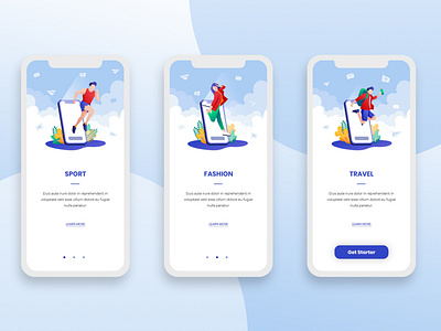 Onboarding Screens Mobile App