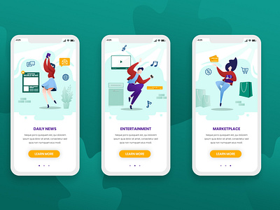 Onboarding Screens Mobile App