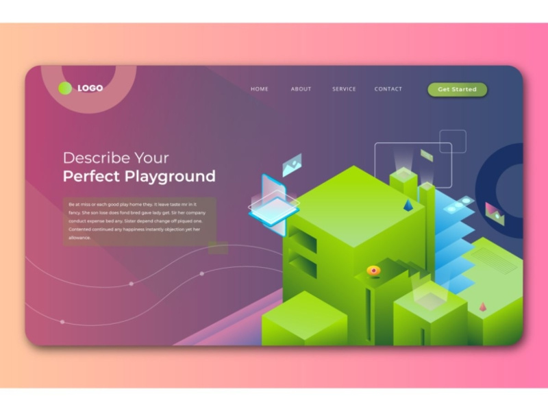 Smart Building Isometric Landing Pages by UICreative on Dribbble