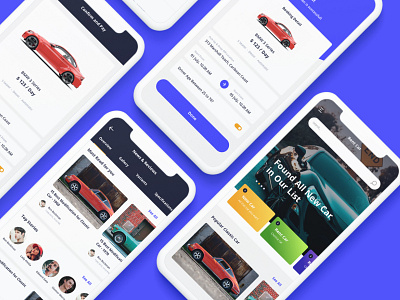 Rent Cars Mobile UI KIT