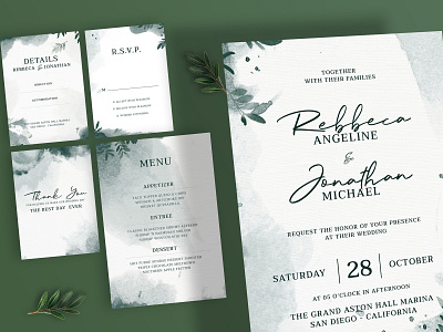 Wedding Invitation branding design invitation card typography wedding invitation