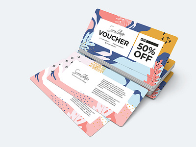 Gift Voucher branding design graphic design print design promotional design typography vector