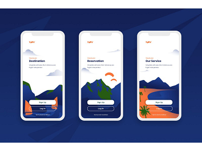 Onboarding Screens Mobile App business illustration mobile app mobile app design mobile design onboarding onboarding screen onboarding ui ui ui design user interface ux