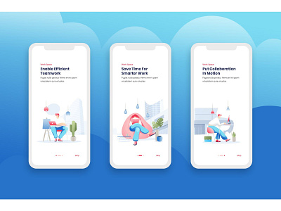 Onboarding Screens Mobile App illustration mobile app design mobile design onboarding onboarding illustration onboarding screen onboarding ui ui ui design user interface ux vector