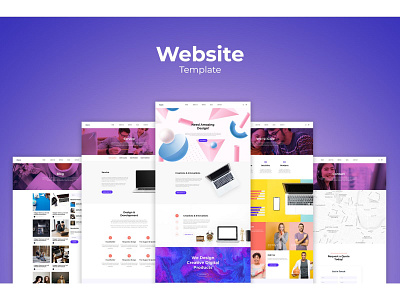 Creative Agency Website Templates by UICreative on Dribbble