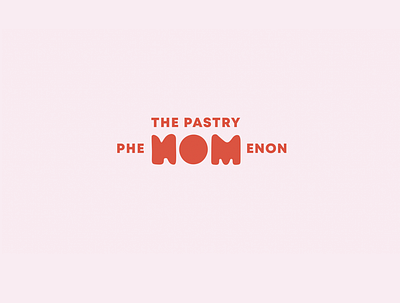 The Pastry Phenomenon Logo bakery branding logo mark pink