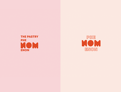 Pastry Phenom Marks bakery branding logo mark pink