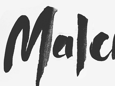 Mal hand lettering handwritten lettering type