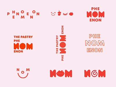 the pastry phenomenon branding feminine femme hand lettering logos