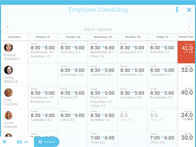 SmartCare | Employee Schedule