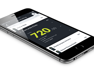 Tennis Rankings / General Page - iPhone app apple clean flat interface ios minimal simple tennis ui