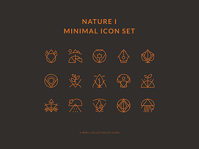 Nature Minimal Icons Set