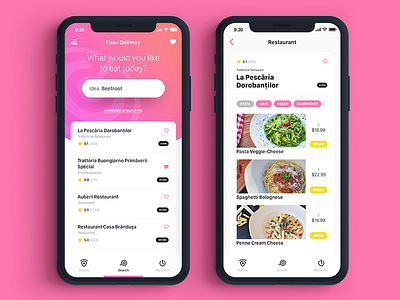 Delivery app app concept delivery food ios11 iphone mobile ui ux