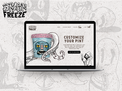 Brain Freeze Desktop Landing Page