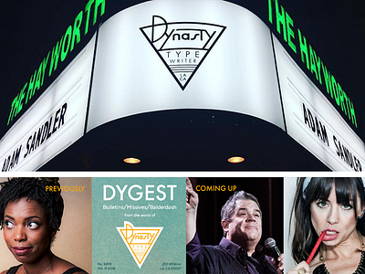 Signage and E-mail Newsletter for Dynasty Typewriter