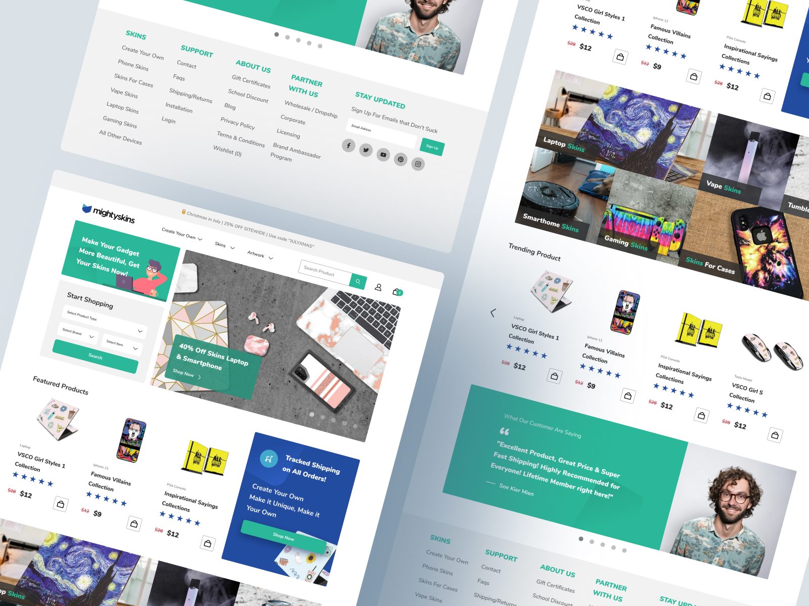 Landing Page eCommerce - Exploration by Arif S. on Dribbble