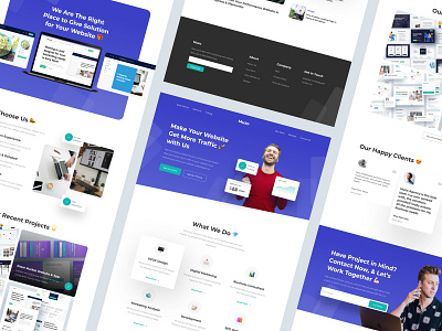 Creative Agency Landing Page Design creative agency dailyui design digital figma interface landing page layout marketing minimal mobile modern ui uiux ux web website