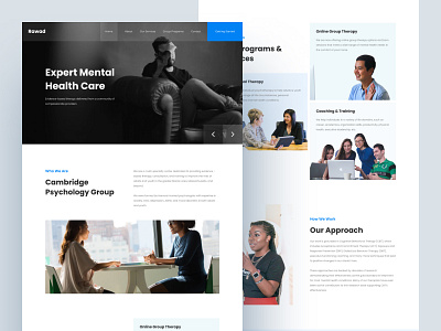 Psychology Group - Landing Page clean dailyui design digital figma interface landing page layout marketing medical mental health minimal modern ui uiux ux web website