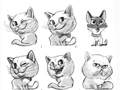 cat02 2d animation illustration иллюстрация
